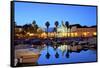 View of Arco da Vila across The Harbour, Faro, Eastern Algarve, Algarve, Portugal, Europe-Neil Farrin-Framed Stretched Canvas