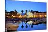 View of Arco da Vila across The Harbour, Faro, Eastern Algarve, Algarve, Portugal, Europe-Neil Farrin-Stretched Canvas