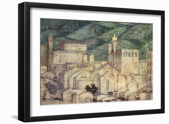 View of Arezzo-Bartolomeo Della Gatta-Framed Giclee Print
