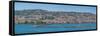 View of Argostoli and De Bosset Bridge, capital of Cephalonia, Kefalonia, Ionian Islands-Frank Fell-Framed Stretched Canvas