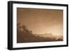 View of Arkona with Rising Moon, Ca 1806-Caspar David Friedrich-Framed Giclee Print