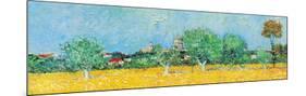 View of Arles with Irises (detail)-Vincent van Gogh-Mounted Art Print
