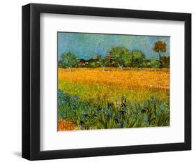 View of Arles with Irises-Vincent van Gogh-Framed Art Print