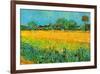 View of Arles with Irises-Vincent van Gogh-Framed Art Print