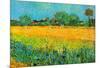 View of Arles with Irises-Vincent van Gogh-Mounted Art Print