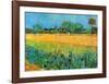 View of Arles with Irises-Vincent van Gogh-Framed Art Print