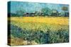 View of Arles with Irises-Vincent van Gogh-Stretched Canvas