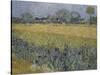 View of Arles with Irises-Vincent van Gogh-Stretched Canvas