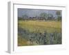 View of Arles with Irises-Vincent van Gogh-Framed Giclee Print