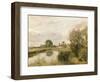 View of Arleux from the Marshes of Palluel, 1873-Jean-Baptiste-Camille Corot-Framed Giclee Print