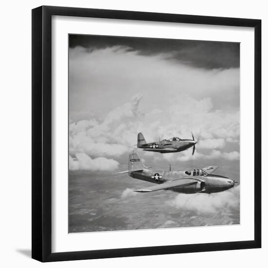 View of Army Air Force Planes-null-Framed Premium Photographic Print