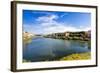 View of Arno River from Ponte Alla Carraia, Florence, Tuscany, Italy, Europe-Nico Tondini-Framed Photographic Print