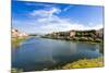 View of Arno River from Ponte Alla Carraia, Florence, Tuscany, Italy, Europe-Nico Tondini-Mounted Photographic Print