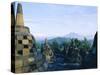 View of Arupadhatu, 8th Century Buddhist Site of Borobudur, Java, Indonesia-J P De Manne-Stretched Canvas