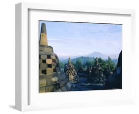 View of Arupadhatu, 8th Century Buddhist Site of Borobudur, Java, Indonesia-J P De Manne-Framed Photographic Print