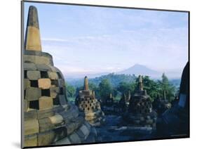 View of Arupadhatu, 8th Century Buddhist Site of Borobudur, Java, Indonesia-J P De Manne-Mounted Photographic Print