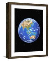 View of Asia and Australia from Space-Kulka-Framed Photographic Print