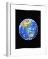 View of Asia and Australia from Space-Kulka-Framed Photographic Print