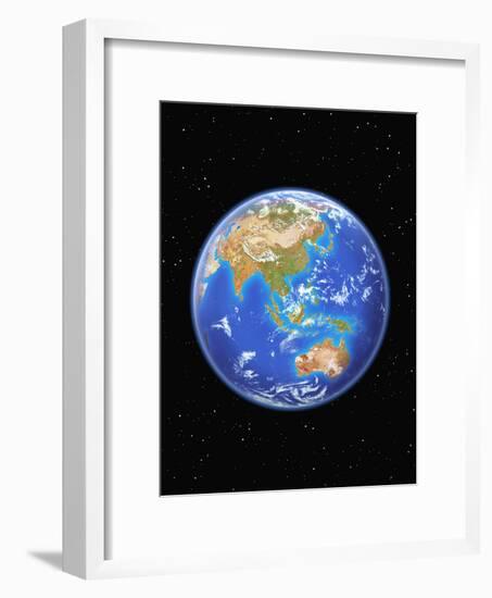 View of Asia and Australia from Space-Kulka-Framed Photographic Print