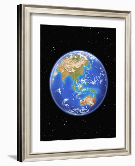 View of Asia and Australia from Space-Kulka-Framed Photographic Print