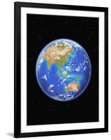 View of Asia and Australia from Space-Kulka-Framed Photographic Print