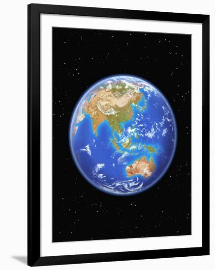 View of Asia and Australia from Space-Kulka-Framed Photographic Print