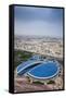 View of Aspire Sports Center, Doha, Qatar, Middle East-Jane Sweeney-Framed Stretched Canvas