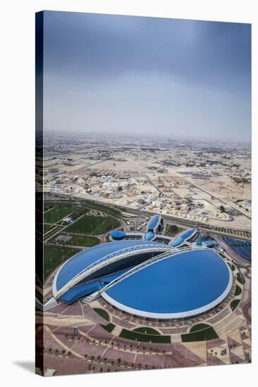 View of Aspire Sports Center, Doha, Qatar, Middle East-Jane Sweeney-Stretched Canvas