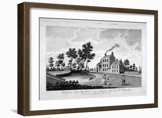 View of Assembly House, Highbury, Islington, London, 1792-null-Framed Giclee Print