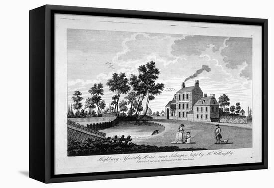 View of Assembly House, Highbury, Islington, London, 1792-null-Framed Stretched Canvas