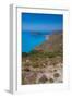 View of Assos, coastline, sea and hills near Agkonas, Kefalonia, Ionian Islands, Greek Islands-Frank Fell-Framed Photographic Print