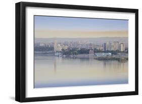 View of Aswan and River Nile, Aswan, Upper Egypt, Egypt, North Africa, Africa-Jane Sweeney-Framed Photographic Print