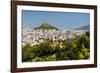 View of Athens and Likavitos Hill over the rooftops of the Plaka District, Greece-Matthew Williams-Ellis-Framed Photographic Print