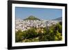 View of Athens and Likavitos Hill over the rooftops of the Plaka District, Greece-Matthew Williams-Ellis-Framed Photographic Print