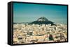 View of Athens City from the Acropolis Hill-NikD90-Framed Stretched Canvas