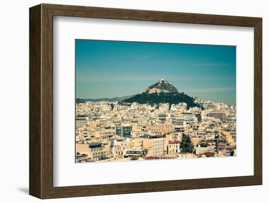 View of Athens City from the Acropolis Hill-NikD90-Framed Photographic Print