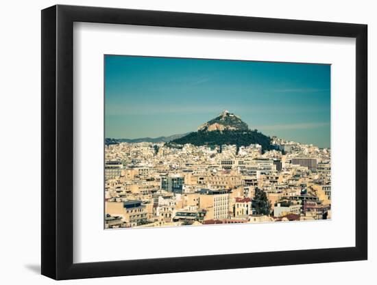 View of Athens City from the Acropolis Hill-NikD90-Framed Photographic Print