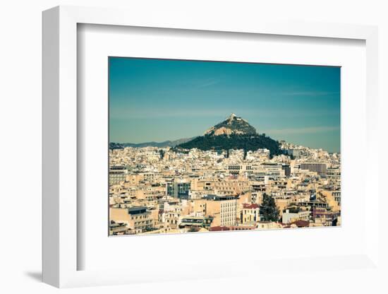 View of Athens City from the Acropolis Hill-NikD90-Framed Photographic Print