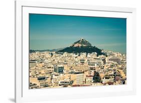 View of Athens City from the Acropolis Hill-NikD90-Framed Photographic Print