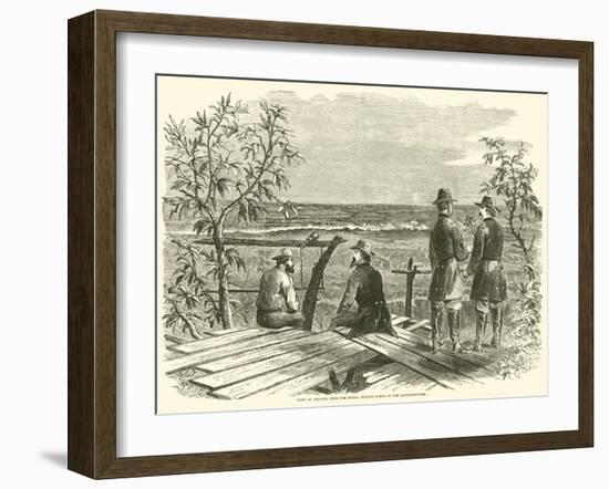 View of Atlanta from the Signal Station North of the Chattahoochee, July 1864-null-Framed Giclee Print
