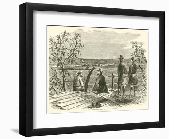 View of Atlanta from the Signal Station North of the Chattahoochee, July 1864-null-Framed Premium Giclee Print