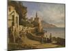 View of Atrani-Consalvo Carelli-Mounted Giclee Print