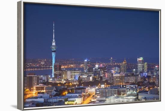 View of Auckland at Dusk, Auckland, North Island, New Zealand, Pacific-Ian-Framed Photographic Print