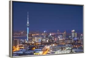 View of Auckland at Dusk, Auckland, North Island, New Zealand, Pacific-Ian-Framed Photographic Print