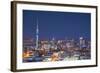 View of Auckland at Dusk, Auckland, North Island, New Zealand, Pacific-Ian-Framed Photographic Print