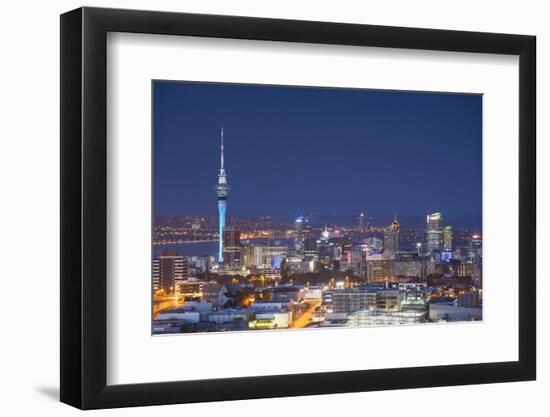 View of Auckland at Dusk, Auckland, North Island, New Zealand, Pacific-Ian-Framed Photographic Print