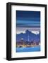 View of Auckland at Dusk, Auckland, North Island, New Zealand-Ian Trower-Framed Photographic Print