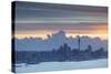 View of Auckland at Sunset, Auckland, North Island, New Zealand, Pacific-Ian-Stretched Canvas