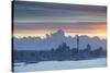 View of Auckland at Sunset, Auckland, North Island, New Zealand, Pacific-Ian-Stretched Canvas