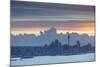 View of Auckland at Sunset, Auckland, North Island, New Zealand, Pacific-Ian-Mounted Photographic Print